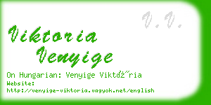 viktoria venyige business card